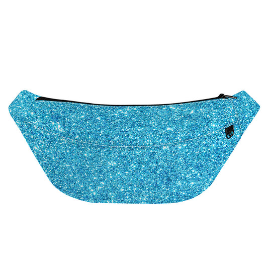 Ocean Blue (NOT Real) Glitter Print Fanny Pack