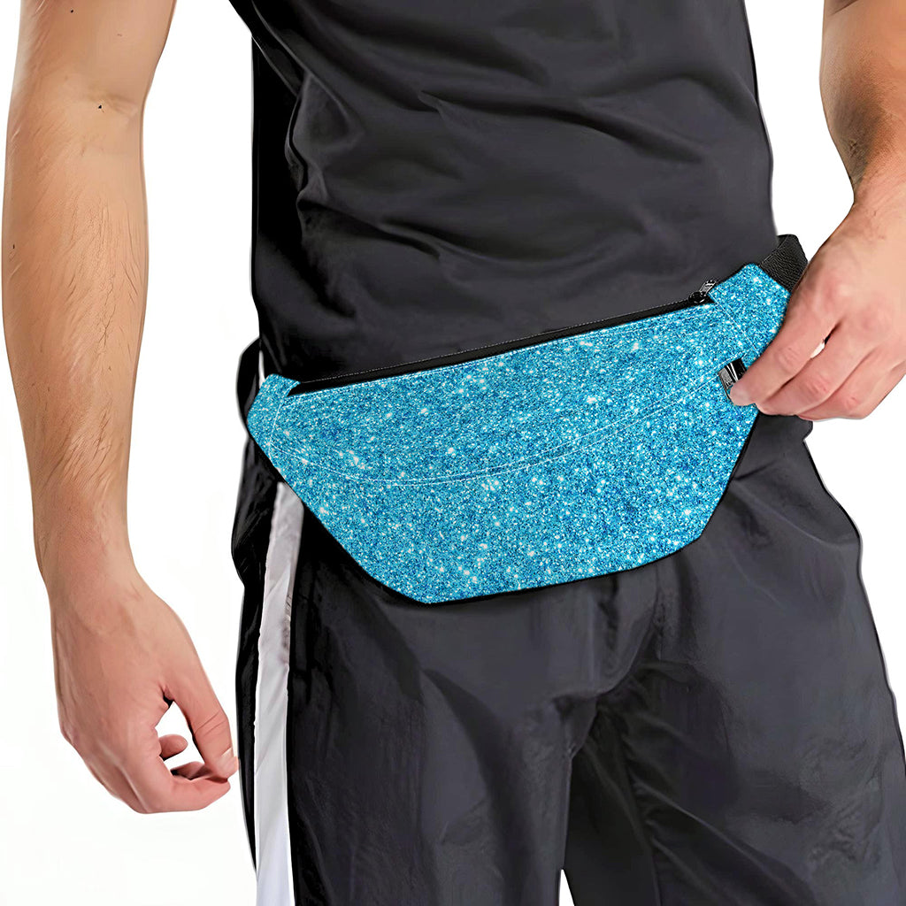 Ocean Blue (NOT Real) Glitter Print Fanny Pack