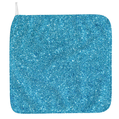 Ocean Blue (NOT Real) Glitter Print Hand Towel
