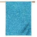 Ocean Blue (NOT Real) Glitter Print House Flag
