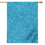 Ocean Blue (NOT Real) Glitter Print House Flag
