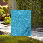 Ocean Blue (NOT Real) Glitter Print House Flag