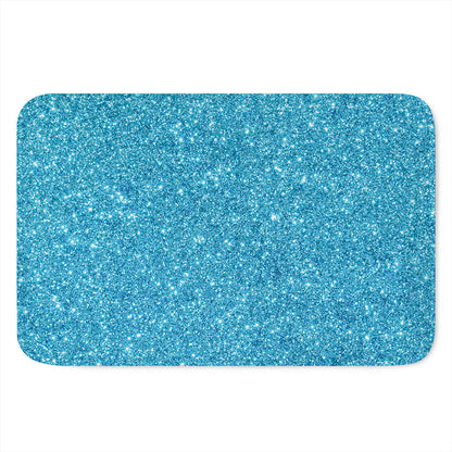 Ocean Blue (NOT Real) Glitter Print Indoor Door Mat