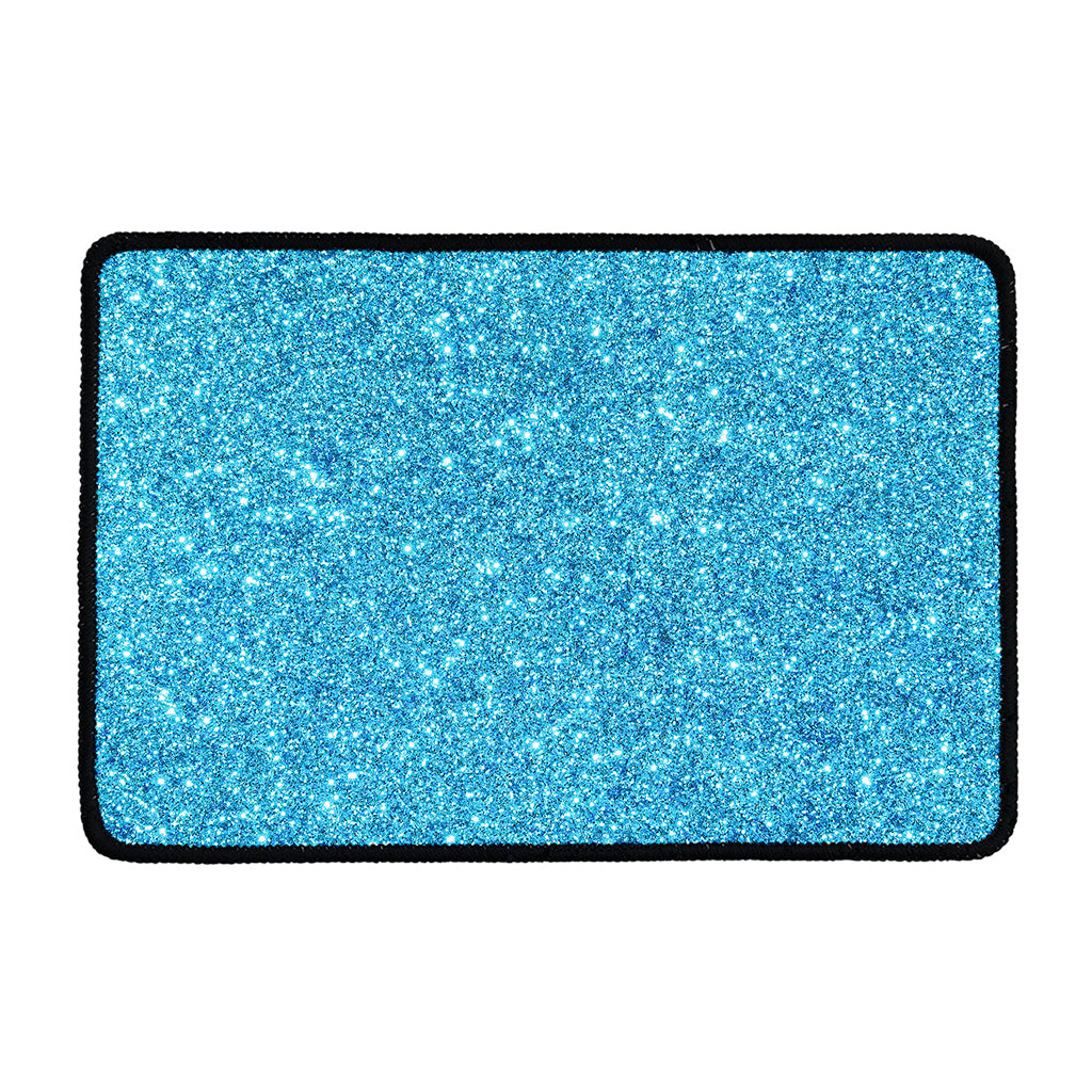 Ocean Blue (NOT Real) Glitter Print Kitchen Mat