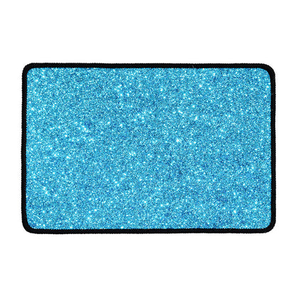 Ocean Blue (NOT Real) Glitter Print Kitchen Mat