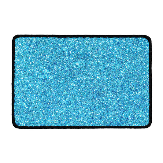 Ocean Blue (NOT Real) Glitter Print Kitchen Mat