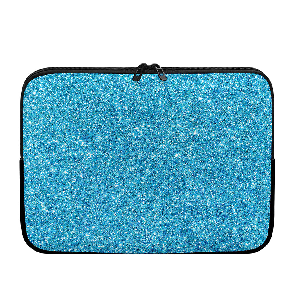 Ocean Blue (NOT Real) Glitter Print Laptop Sleeve