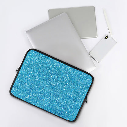 Ocean Blue (NOT Real) Glitter Print Laptop Sleeve