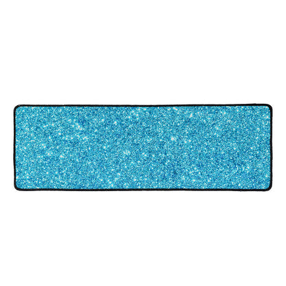 Ocean Blue (NOT Real) Glitter Print Long Kitchen Mat