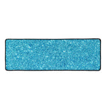 Ocean Blue (NOT Real) Glitter Print Long Kitchen Mat