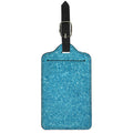 Ocean Blue (NOT Real) Glitter Print Luggage Tag