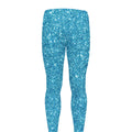 Ocean Blue (NOT Real) Glitter Print Men's Leggings