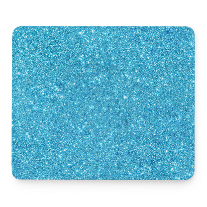 Ocean Blue (NOT Real) Glitter Print Mouse Pad