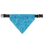 Ocean Blue (NOT Real) Glitter Print Over The Collar Dog Bandana