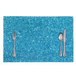Ocean Blue (NOT Real) Glitter Print Placemat