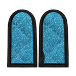 Ocean Blue (NOT Real) Glitter Print Skillet Handle Cover