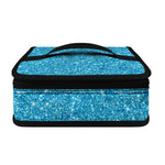 Ocean Blue (NOT Real) Glitter Print Small Lunch Bag