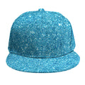 Ocean Blue (NOT Real) Glitter Print Snapback Cap