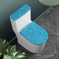 Ocean Blue (NOT Real) Glitter Print Toilet Lid And Tank Cover Set