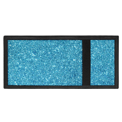 Ocean Blue (NOT Real) Glitter Print Trifold Wallet