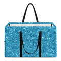 Ocean Blue (NOT Real) Glitter Print Utility Tote Bag