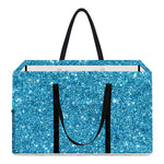 Ocean Blue (NOT Real) Glitter Print Utility Tote Bag