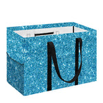 Ocean Blue (NOT Real) Glitter Print Utility Tote Bag
