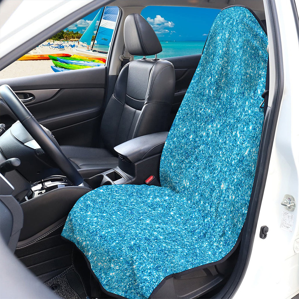 Ocean Blue (NOT Real) Glitter Print Waterproof Car Seat Cover