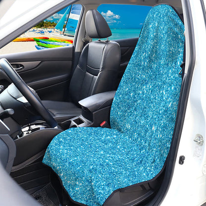 Ocean Blue (NOT Real) Glitter Print Waterproof Car Seat Cover