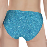 Ocean Blue (NOT Real) Glitter Print Women's Panties