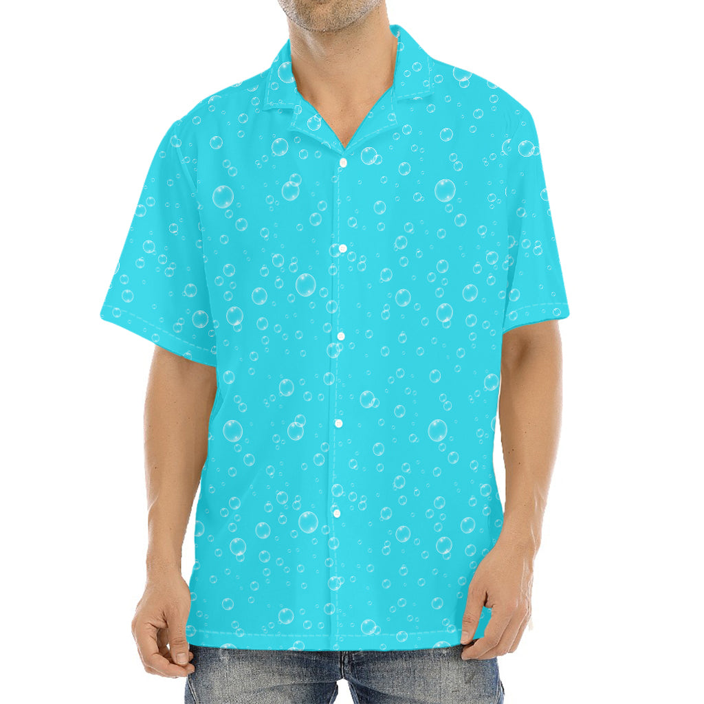 Ocean Bubble Pattern Print Aloha Shirt