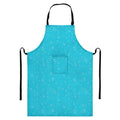 Ocean Bubble Pattern Print Bib Apron With Pocket