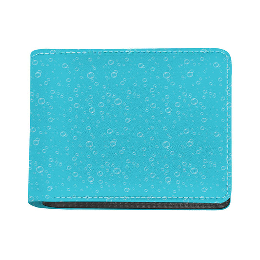 Ocean Bubble Pattern Print Bifold Wallet