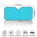 Ocean Bubble Pattern Print Car Windshield Sun Shade