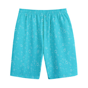 Ocean Bubble Pattern Print Cotton Shorts