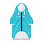 Ocean Bubble Pattern Print Dog Zip Up Hoodie