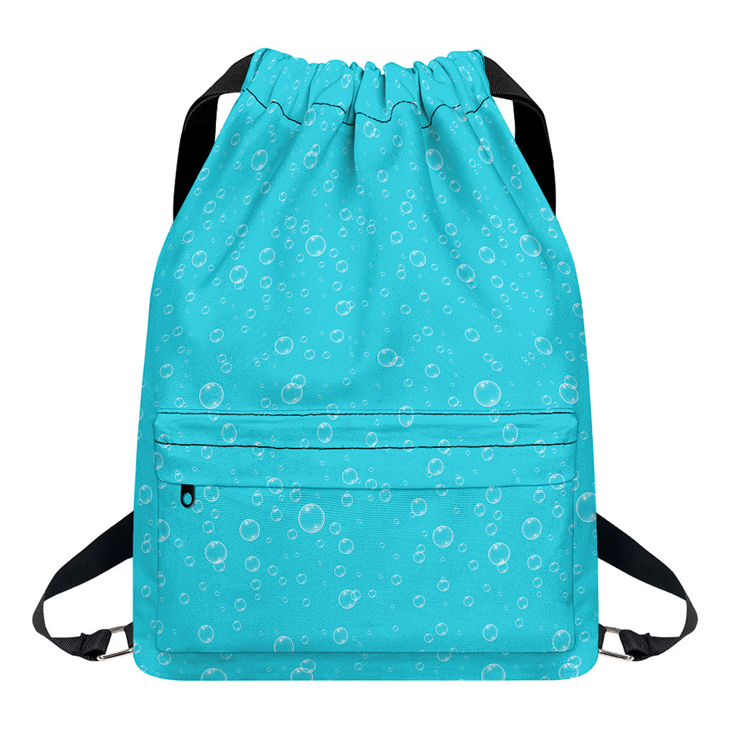 Ocean Bubble Pattern Print Drawstring Backpack