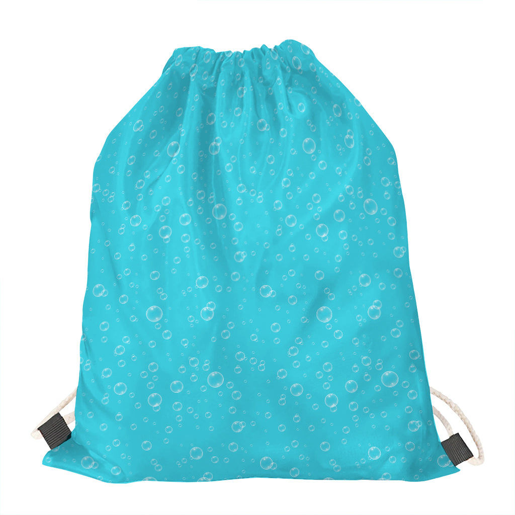 Ocean Bubble Pattern Print Drawstring Bag