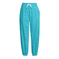 Ocean Bubble Pattern Print Fleece Lined Knit Pants