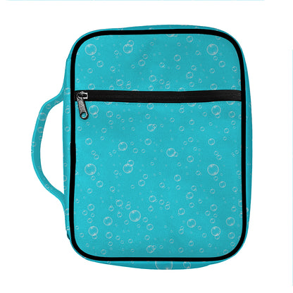 Ocean Bubble Pattern Print Front Pocket Bible Bag