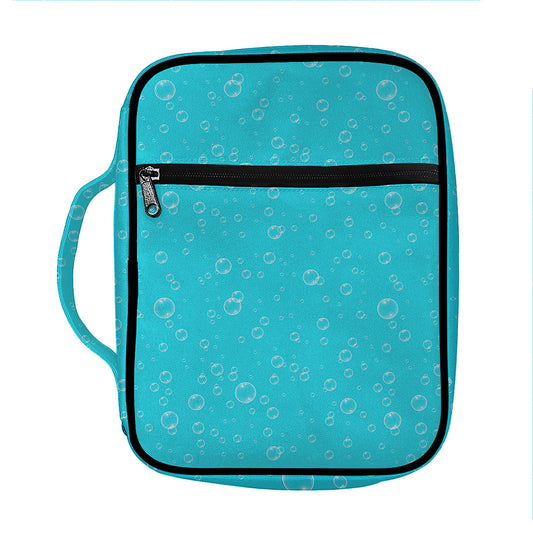 Ocean Bubble Pattern Print Front Pocket Bible Bag