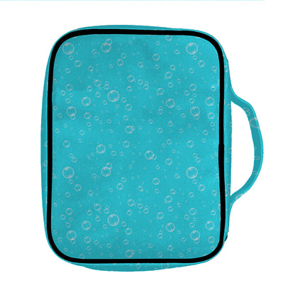 Ocean Bubble Pattern Print Front Pocket Bible Bag