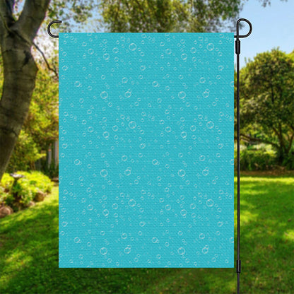 Ocean Bubble Pattern Print Garden Flag
