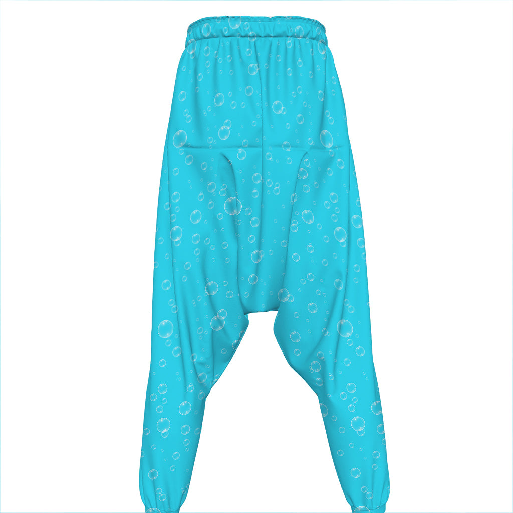 Ocean Bubble Pattern Print Hammer Pants