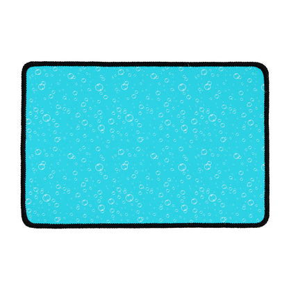 Ocean Bubble Pattern Print Kitchen Mat