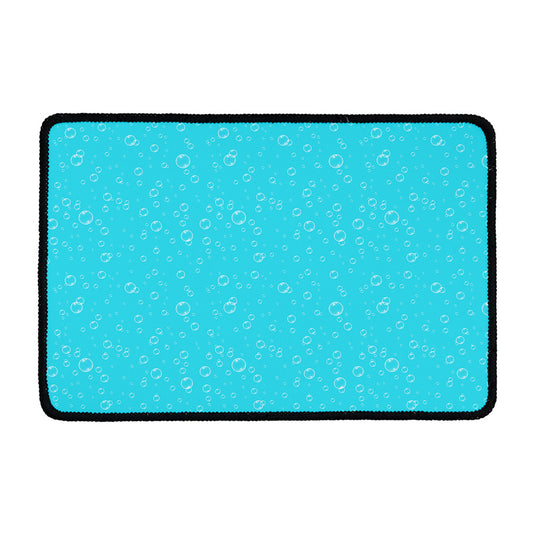 Ocean Bubble Pattern Print Kitchen Mat