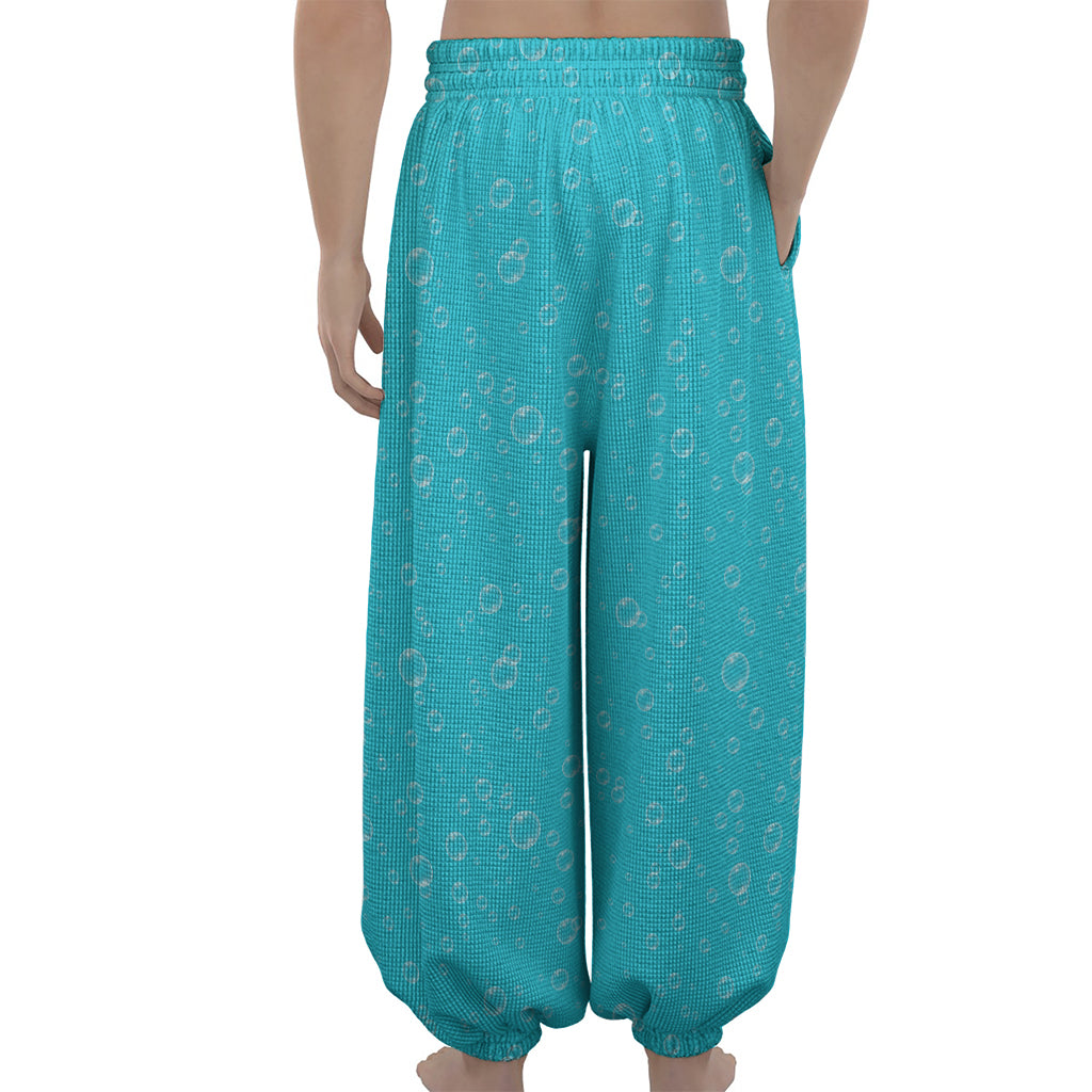 Ocean Bubble Pattern Print Lantern Pants