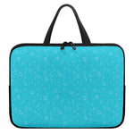 Ocean Bubble Pattern Print Laptop Sleeve With Handle