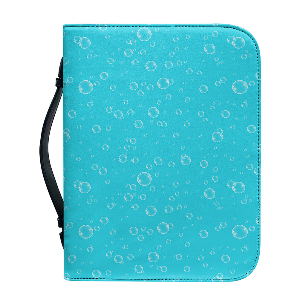 Ocean Bubble Pattern Print Leather Bible Cover