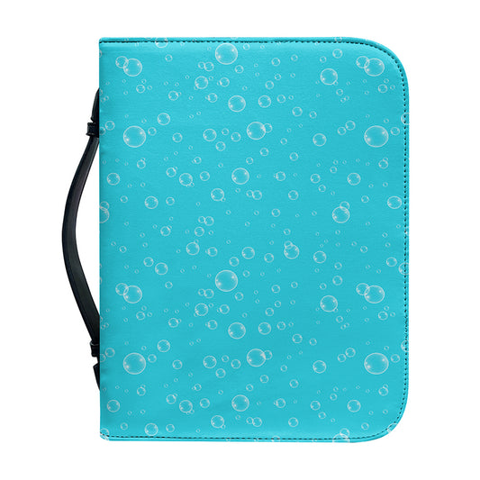 Ocean Bubble Pattern Print Leather Bible Cover